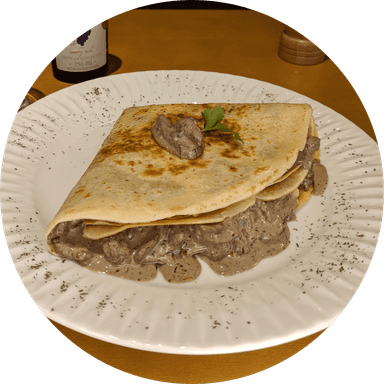 Crepe Filé ao Funghi